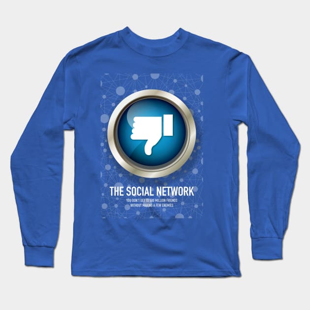 The Social Network - Alternative Movie Poster Long Sleeve T-Shirt by MoviePosterBoy